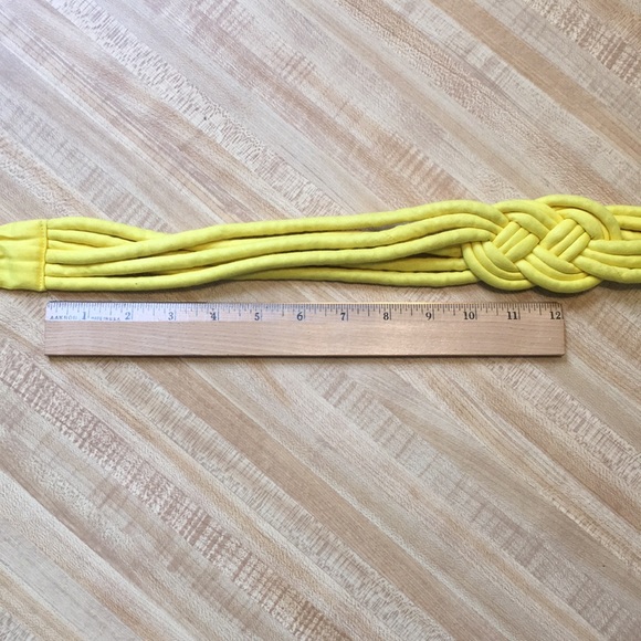 Vintage Yellow Knot Waist Belt - Picture 8 of 8